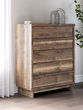 Load image into Gallery viewer, Chirason - Brown - Five Drawer Wide Chest