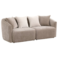 Load image into Gallery viewer, Townsend - Chenille Upholstered Rolled Arm Sofa - Latte