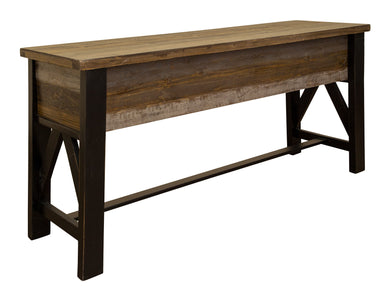 Loft Brown - Counter Height Sofa Table - Two Tone Gray / Brown