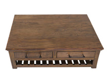 Load image into Gallery viewer, Walnut - 4 Drawer Cocktail Table - Walnut Brown