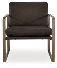Load image into Gallery viewer, Bradett - Dark Brown / Gold Finish - Accent Chair