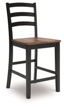 Load image into Gallery viewer, Wildenauer - Brown / Black - Barstool (Set of 2)