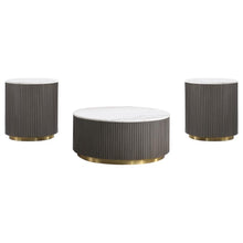 Load image into Gallery viewer, Jason - Round Marble Coffee Table Set