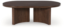 Load image into Gallery viewer, Korestone - Dark Brown - Oval Cocktail Table