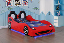 Load image into Gallery viewer, Cruiser - Wood LED Race Car Bed And 7&quot; Mattress