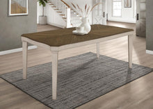 Load image into Gallery viewer, Ronnie - Rectangular Wood Dining Table - Rustic Cream