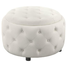 Load image into Gallery viewer, Angelina - Round Upholstered Storage Ottoman