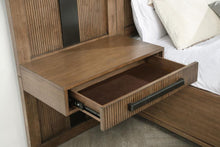 Load image into Gallery viewer, Terrace - 2 Piece Wall Panel With Nightstand Set - Ash Brown