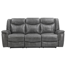 Load image into Gallery viewer, Conrad - Upholstered Padded Arm Motion Sofa - Gray