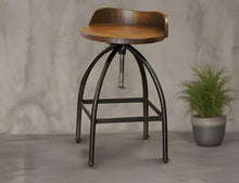 Load image into Gallery viewer, Pueblo - Swivel Stool (Set of 2) - Deep Brown