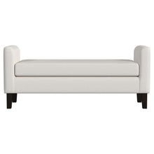 Load image into Gallery viewer, Rex - Fabric Upholstered Accent Bench With Armrests - Vanilla