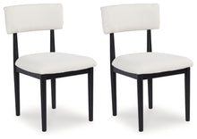 Load image into Gallery viewer, Xandrum - White / Black - Dining Upholstered Side Chair (Set of 2)