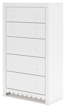 Load image into Gallery viewer, Mollviney - White - Five Drawer Chest