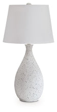 Load image into Gallery viewer, Wyattford - White / Black - Metal Table Lamp