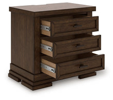 Load image into Gallery viewer, Taffenbrook - Medium Brown - Three Drawer Night Stand