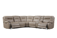 Load image into Gallery viewer, Axel - 6 Modular Piece Power Reclining Sectional with Power Headrests and Entertainment Console