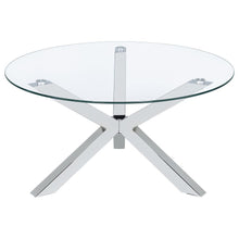 Load image into Gallery viewer, Kenzie - Round Tempered Glass Top Table