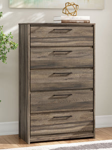 Elbrim - Brown - Five Drawer Chest