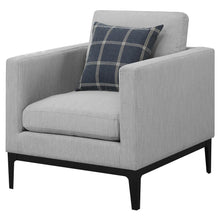 Load image into Gallery viewer, Apperson - Upholstered Track Arm Accent Chair - Light Gray