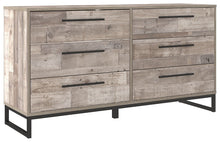 Load image into Gallery viewer, Neilsville - Whitewash - Six Drawer Dresser - Vinyl-Wrapped
