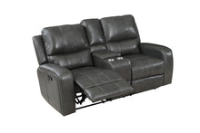 Load image into Gallery viewer, Linton - Leather Console Loveseat With Dual Recliners