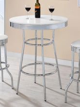Load image into Gallery viewer, Retro - Round 30&quot; 1950&#39;s Bistro Pub Height Bar Table