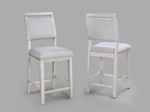 Blanche - 5 Piece Counter Dining Room Set - Antique White