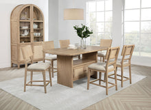 Load image into Gallery viewer, Kailani - 8 Piece Counter Dining Set with Cabinet - Beige Oak