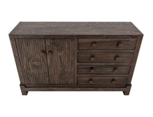 Load image into Gallery viewer, Dark Atenas - Console With 4 Drawer And 2 Doors - Brown
