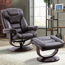 Load image into Gallery viewer, Monarch - Manual Reclining Swivel Chair and Ottoman