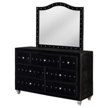 Load image into Gallery viewer, Deanna - 7-Drawer Upholstered Dresser With Mirror