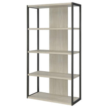 Load image into Gallery viewer, Loomis - 72&quot; 4-Shelf Bookshelf - Whitewashed Gray