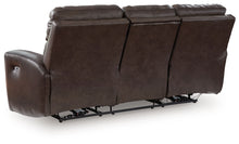 Load image into Gallery viewer, Crossplex - Smoke - Power Recline Sofa With Adjustable Headrest