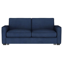 Load image into Gallery viewer, Gretchen - Multipurpose Upholstered Convertible Sleeper Sofa Bed - Navy Blue