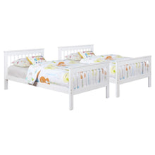 Load image into Gallery viewer, Chapman - Wood Twin Over Twin Bunk Bed With Mattress - White