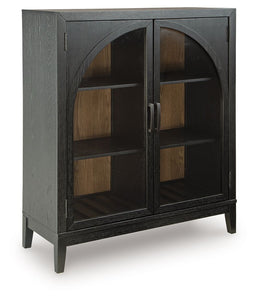 Armenleigh - Black / Brown - Bar Cabinet