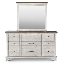 Load image into Gallery viewer, Bear Creek - Dresser &amp; Mirror - Whitewashed Gray