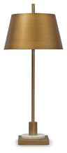 Load image into Gallery viewer, Fritzburn - Gold Finish / White - Metal Table Lamp