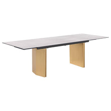 Load image into Gallery viewer, Vesa - Glass Top Extension Dining Table - Beige