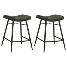 Load image into Gallery viewer, Bayu - Leather Upholstered Counter Stool (Set of 2)