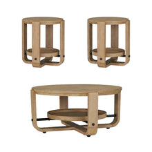 Load image into Gallery viewer, Escape - 3 Piece Occasional Table Set - Glazed Natural Oak