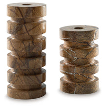 Load image into Gallery viewer, Emsleyfield - Tan - Candle Holder Set (Set of 2)