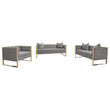 Load image into Gallery viewer, Eastbrook - Velvet Upholstered Tufted Sofa Set