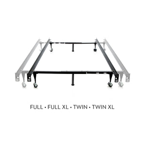 Malouf - Twin over Full Adjustable Bed Frame - Wheels