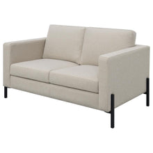Load image into Gallery viewer, Tilly - Upholstered Track Arm Loveseat - Oatmeal