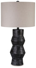Load image into Gallery viewer, Kerbert - Distressed Black - Terracotta Table Lamp