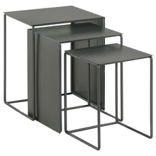 Load image into Gallery viewer, Imez - 3 Piece Rectangular Metal Nesting Table Set - Gray