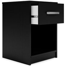 Load image into Gallery viewer, Finch - Black - One Drawer Night Stand - 23&quot; Height