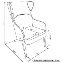 Load image into Gallery viewer, Walker - Upholstered High Wingback Accent Chair