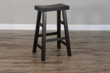 Load image into Gallery viewer, Scottsdale - 30&quot; Saddle Seat Stool With Wood Seat - Black